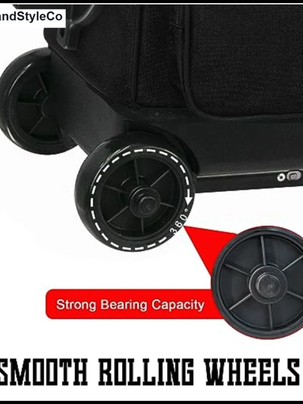 2 Ball Bowling Roller Bag with Wheels & Retractable Handle 40